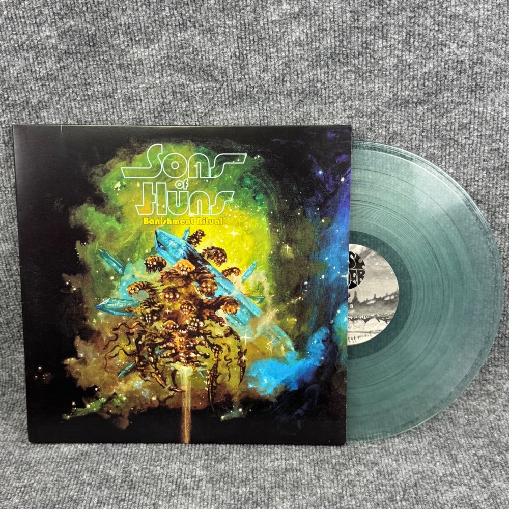 Sons of Huns Banishment Ritual Vinyl 2LP Translucent Green Easy Rider Records